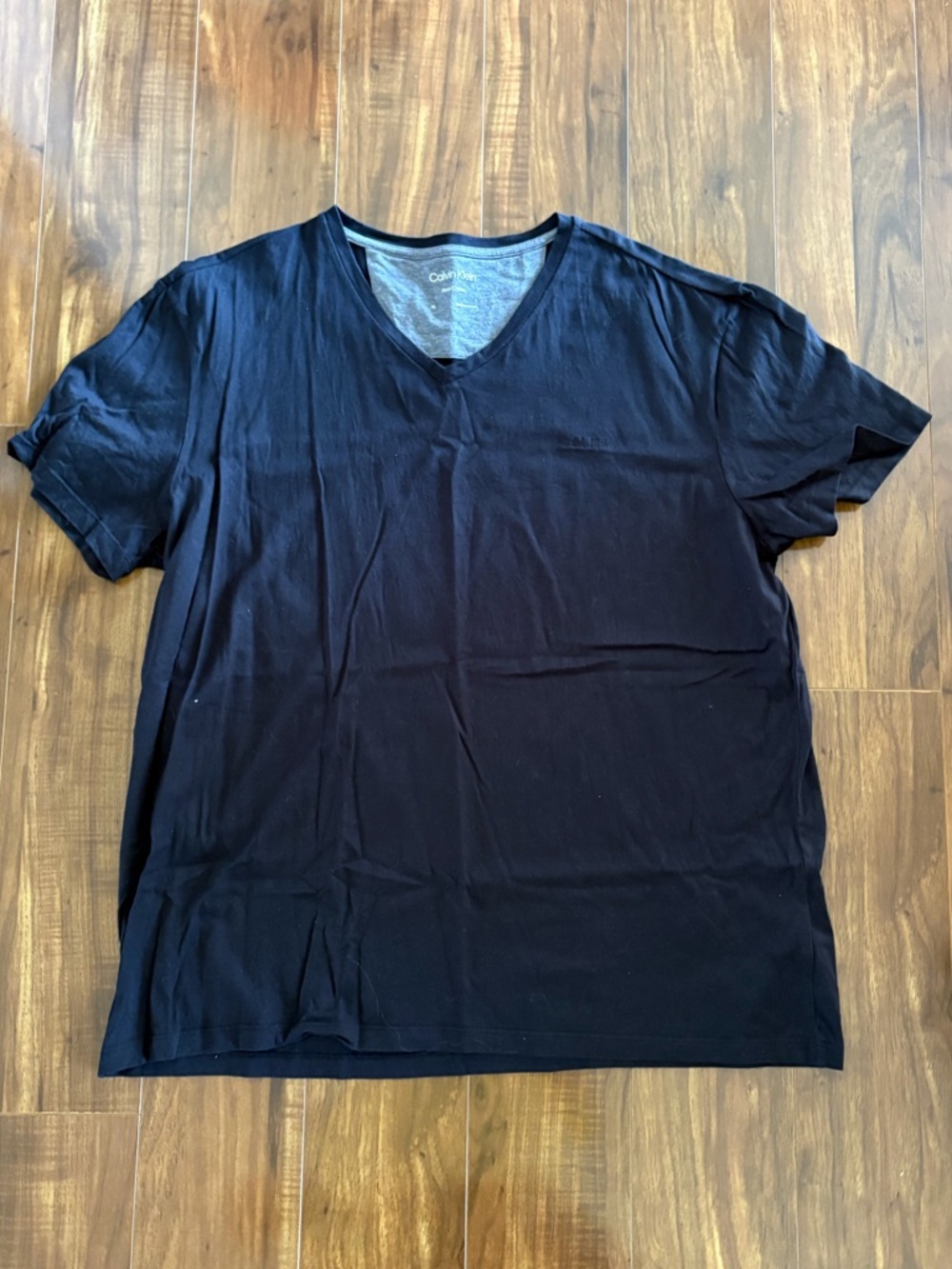Calvin Klein Men's Black V-Neck Tee